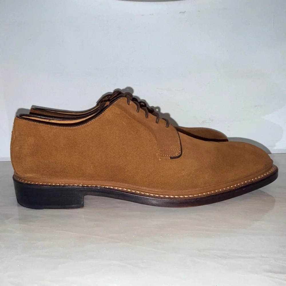 Oliver Sweeney Westleton Suede Derby Shoes Men’s US 10 Brown Suede Goodyear-Welt